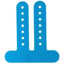 10 PCS Precut Kinesiology Tape for Knees, Knee Support Tape, Athletic Tape,Long-Lasting Support for Running and Fitness Exercises (Blue Color)