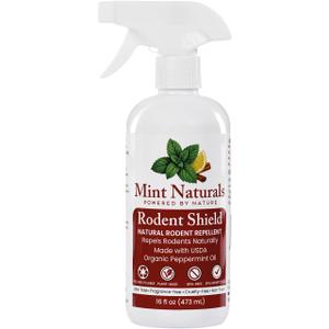 Natural Rodent Repellent Spray USDA Organic Peppermint Oil Formula that Helps Deter Rodents, 16 oz Made in USA by Mint Naturals