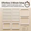 Set of 2 Cabinet Organizers 12.6''W 44 LBS Load Capacity Heavy Duty Kitchen Pantry Shelves Counter Countertop Storage Racks