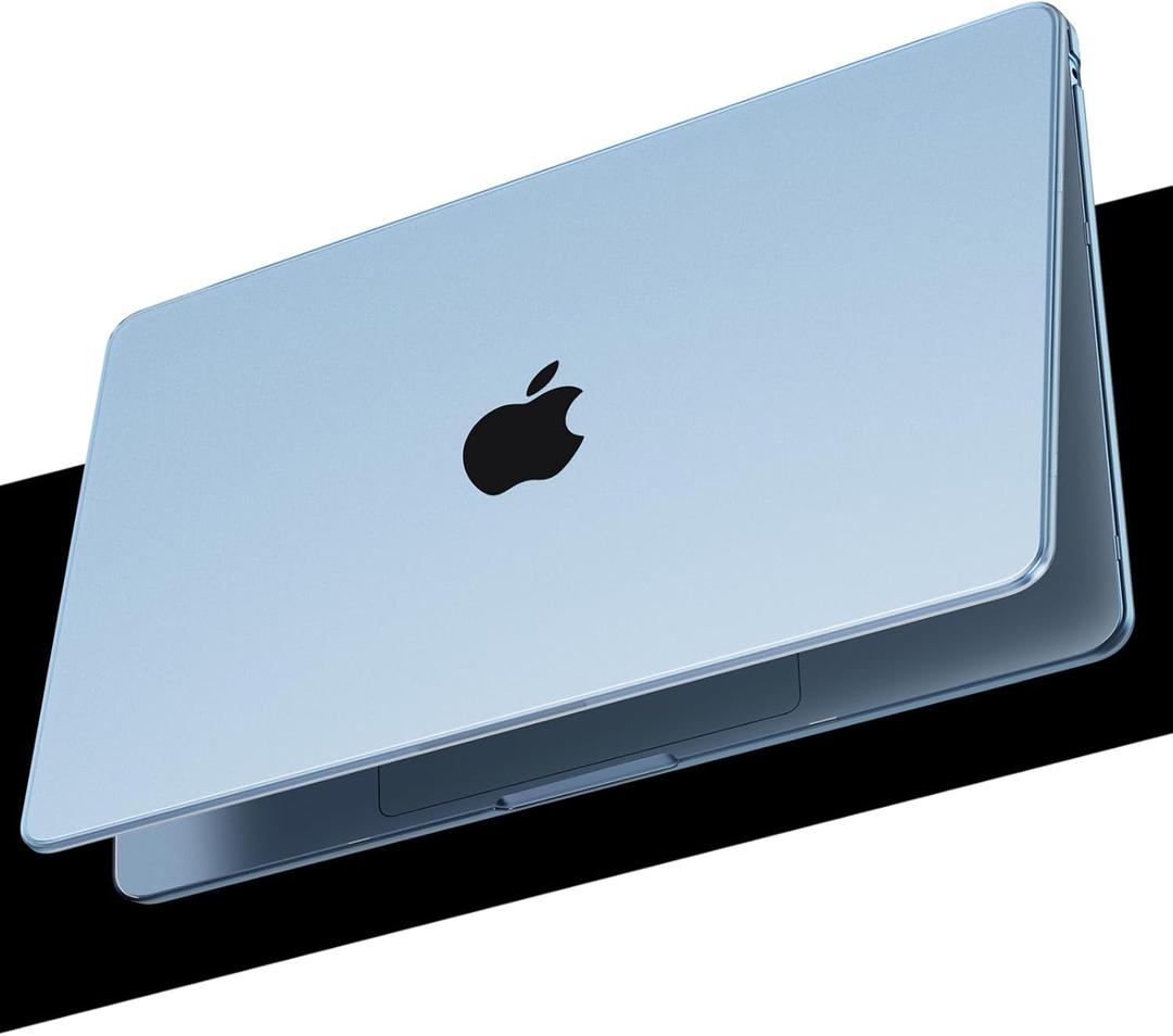 [Official SkyBlue] for MacBook Air 15 inch Case M4 M3 M2 2025 2024 2023 [100% Color Match] [Ultra Thin Armor] Protective Hard Shell Cover for Laptop A3241 A3114 A2941 - Sky Blue Clear