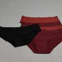 DANISH ENDURANCE Women's Hipster Panties, Seamless No Show Underwear, Invisible Comfort, Tag Free, 3 or 5-Pack (Large, Multicolor (1x Black, 2x Pink, 2xRuby))