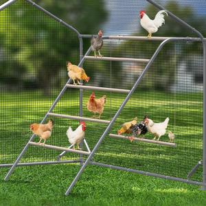Chicken Coop Roosting Perch Essentials Perfect for Backyard Poultry, Easy Installation Farm Roost Toys for Chickens(41.3''L x 40'' W x 41.7H'')