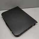 Folding Picnic Table with Storage Net, Matte Black Aluminum Folding Table 23.6" x 15.8", Adjustable Height Max 27.5", Lightweight Portable for Camping Travel Grill Indoor