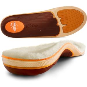 PCSsole Plantar Fasciitis Insoles Men Women- 220+lbs Heavy Duty High Arch Support Inserts with Comfort Cushion Orthotic Pain Relief Insoles for Flat Feet - Arch Pain - Heel Pain -Work Boot Shoe Insole (Mens 5-5.5 | Womens 7-7.5(9.60")(244MM)