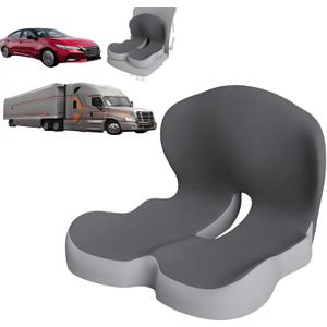 Ergonomic Seat Cushion for Office Chair & Car  One-Piece Memory Foam Chair Pad with Lumbar Back Support, Comfortable Design for Long Sitting, with Lumbar Support for Extended Sitting