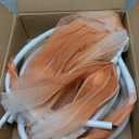 Giant Flowers for Decoration,Wedding Reception Essential Decoration,5.6 Ft Big Artificial Silk Flower with Stems and Stands,Party Banquet Background DecorHome DecorOrange Champagne