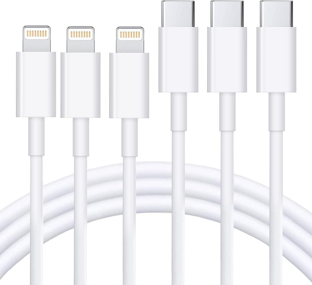 USB C to Lightning Cable 3Pack 3FT [MFi Certified] iPhone Fast Charger Cable USB-C Power Delivery Charging Cord for iPhone 13/12/12 PRO Max/12 Mini/11/11PRO/XS/Max/XR/X/8/8Plus/iPad, White