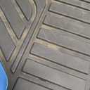 PIC AUTO Heavy Duty Rubber Floor Mats, Blue Aluminum Film Car Mats Set, Front and Rear Car Mats with Anti-Slip Backing, All Weather Protection, Trim-to-Fit for Automotive SUV, Sedan, Van