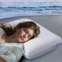Gel Memory Foam Pillows, Cooling Pillow for Side Back Sleeper, Contour Pillow for Neck and Shoulder Pain, Firm Soft Ergonomic Pillow with Washable Cover, Standard Size