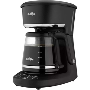 Mr. Coffee 12-Cup Programmable Coffeemaker, Brew Now or Later