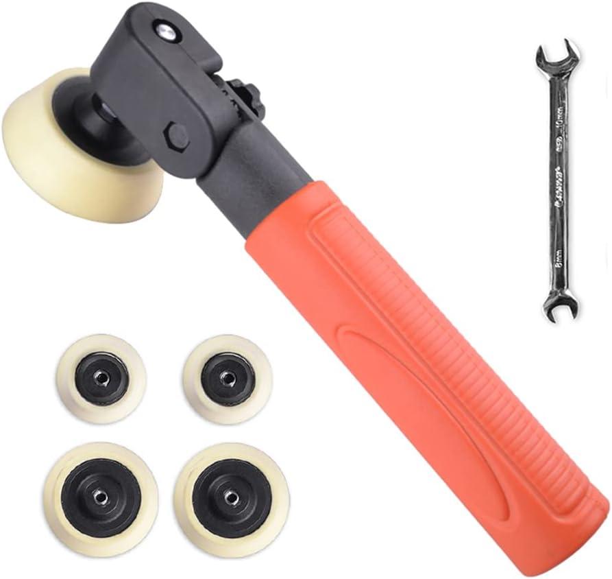 Woodworking Passive Rotary Sander - Sanding Tools Hand Held Bowl Sander with Rotatable Spindle Head 2 Inch 3 Inch Pads