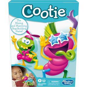 Hasbro Gaming Cootie Mixing and Matching Bug-Building Game | 2-4 Players | Easy Preschool Board Games | Easter Basket Gifts for Boys and Girls| Ages 3+ (M)