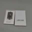 NINSI Smart Lighter with 4 Ignition Methods, Voice Activated Soft Flame Butane Lighter, Refillable Lighters, Gear Turntable (Brushed Black, Without Fuel)