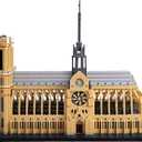 World Famous Architecture Micro Building Blocks Set Notre Dame De Paris 7380 PCS, Creative DIY Big Model Kit for Adults or Teens Ages of 14+