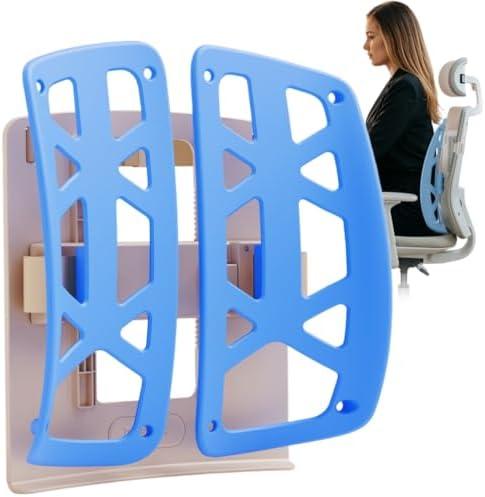 Beleduc Back Support for Office Chair - Ergonomic Lumbar Support Pillow for Car, Adjustable Height, Improves Posture, Back Cushion with Straps for Home, Office, Car Seat