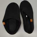 VeraCosy Men's Moccasin Slippers Comfy Soft Durable Slip-on Indoor Memory Foam House Shoes (9-10, Matt Black)