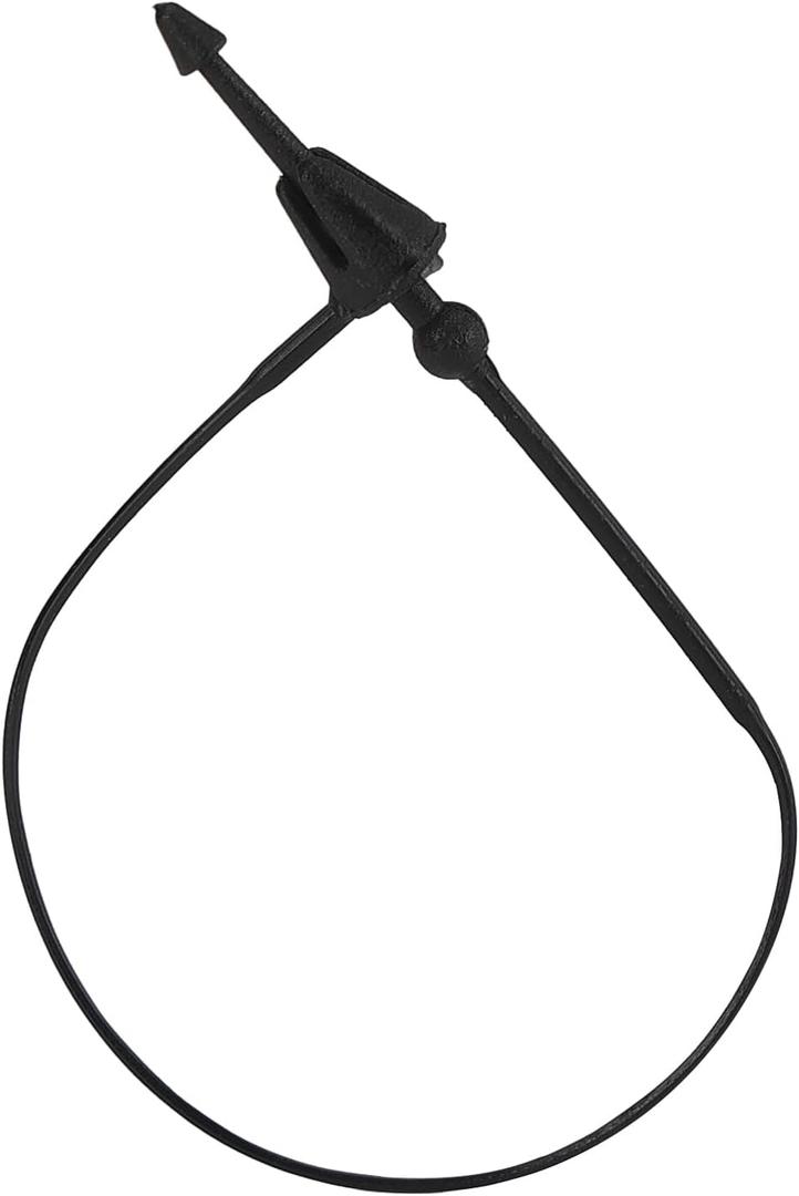 SIDAZON 3 Inch 500 Pcs Plastic Fasteners Hang Tags Black Snap Lock Pins Security Loop Price Tag Pins Safety Ring Ties for Retail Store Clothing Accessory (3 500pcs, Black)