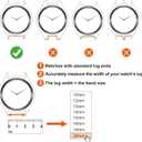 ANNEFIT Women's Leather Watch Band 10mm 12mm 13mm 14mm 15mm 16mm 18mm 20mm, Lizard Grain Slim Thin Replacement Strap