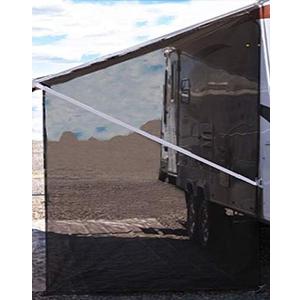 Tentproinc RV Awning Side Sun Shade Screen 9'X7' Mesh Sunshade for RV Awning Sunscreen Motorhome Camping Trailer Awning Screenshade Block UV Glare(Black) 2 Pack