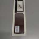 Rustic Toilet Paper Holder Wall Mount - 6.69"x2.95" Solid Wood Bathroom Tissue Paper Roll Hoder with 5.7" Stainless Steel Rod, Farmhouse Paper Towel Holder for Small Space