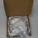 Christmas Stocking Holders Xmas Fireplace Hanger Hooks Holiday Mantel Garland Clips Metal Grips Set of 4 (Silver)