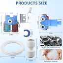 W10408179 W10179146 IMV708 Refrigerator Water Inlet Valve Compatible for Whirl-pool Ken-more Fridge PD00002943 2188622 2205762 2304757 Parts by MIFLUS