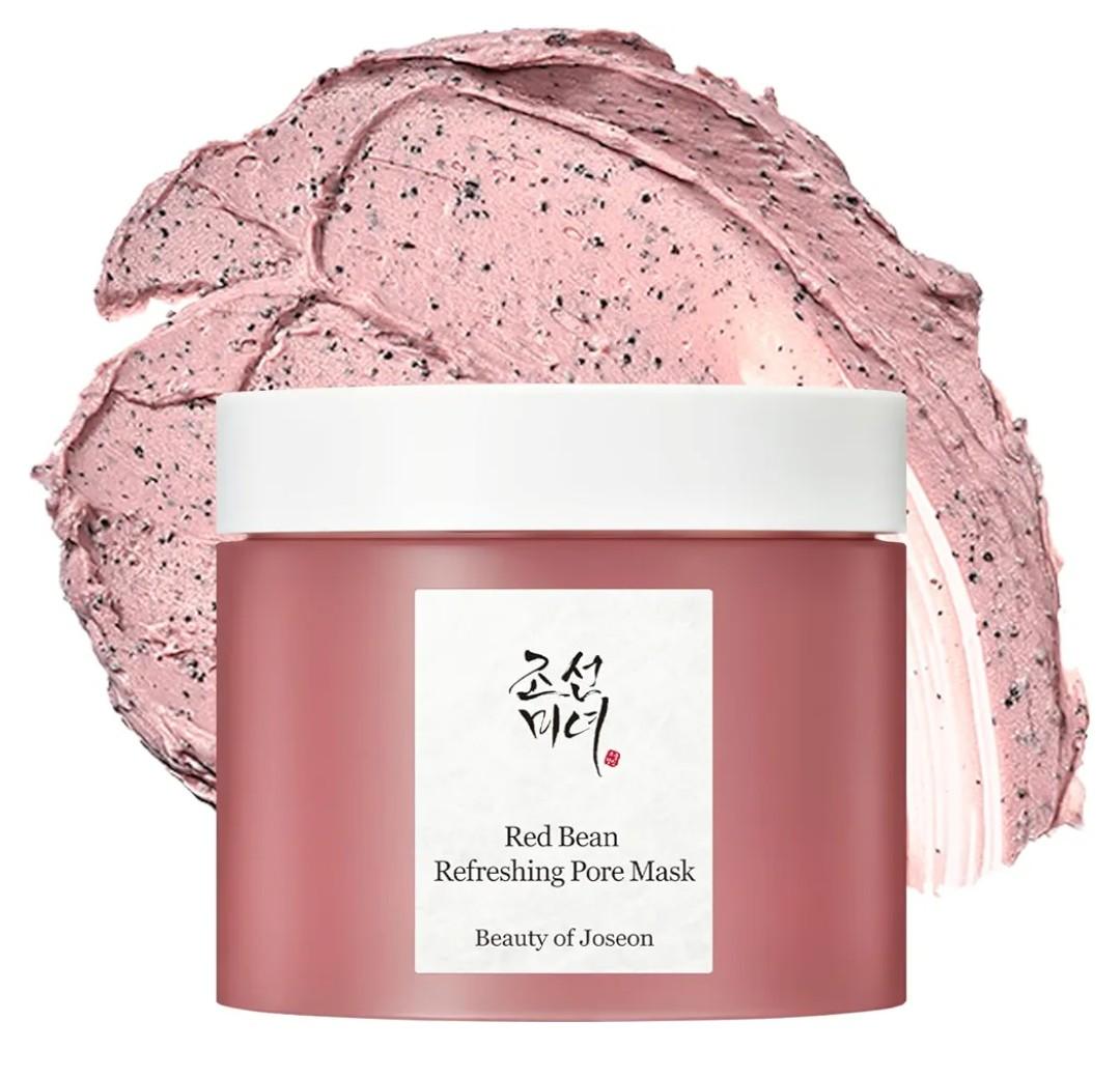 Beauty of Joseon Red Bean Pore Refreshing Mask Mud Cream Hydrating Wash Off Pack, Pore Cleansing Exfoliator, Korean Skin Care for Men and Women 140ml, 4.73 fl.oz