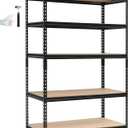 Heavy Duty Garage Shelving Units,5-Tier Adjustable Storage Shelves,48 * 24 * 72in,Loads 2000 LBSS,Adjustable Garage Storage Shelving, Metal Storage Utility Rack Shelf Unit