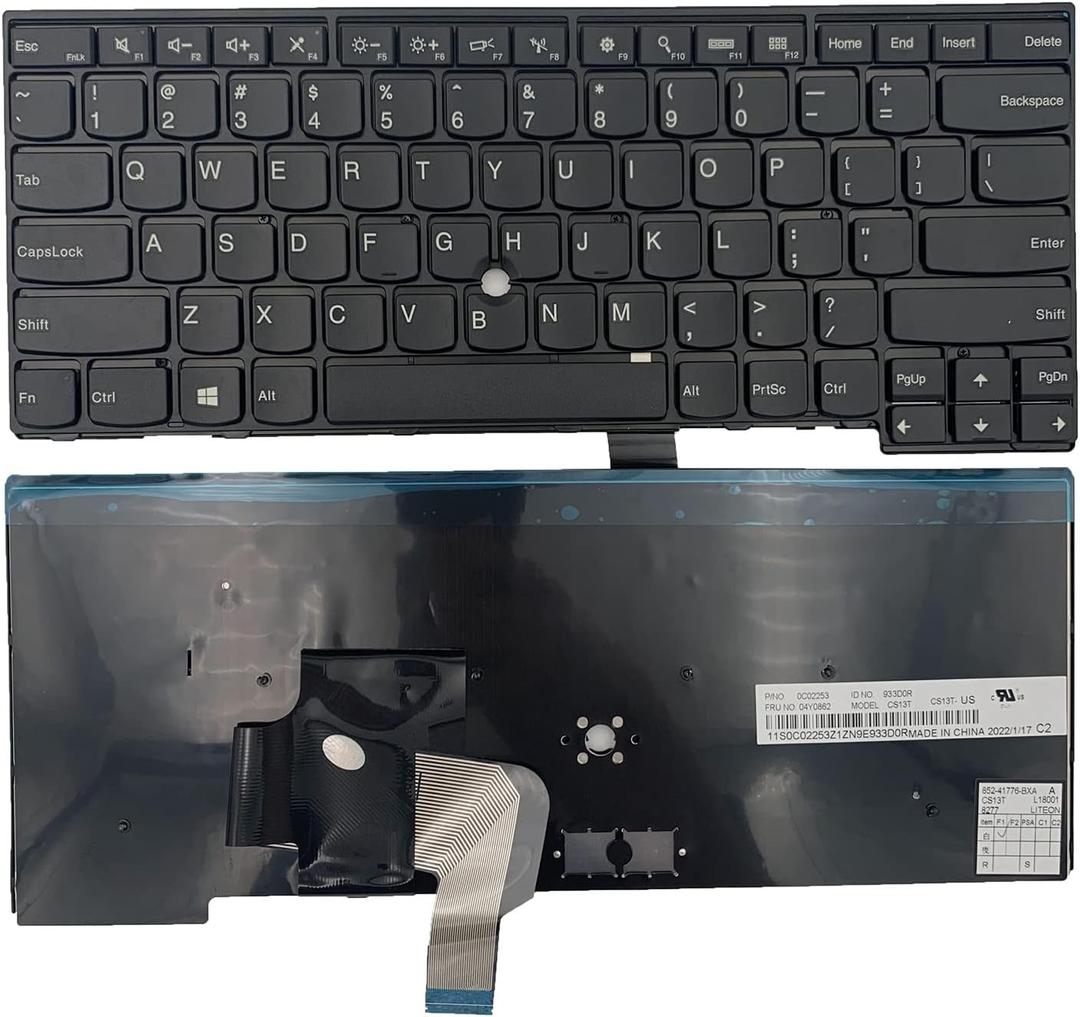 Laptop Replacement US Layout Keyboard for Lenovo Thinkpad T440 T440P T440s T431 E431 L440 T450s L440 L450 L460 L470 T431S T450 e440 e431S T460 SeriesWithout Red Pointer