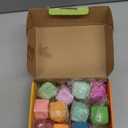 YAKHAN 12PCS Color-Changing Stress Cube - Soft, Squeezeable Stress Relief Balls for Relaxation, Ages, Ideal for Parties, Home, Classroom, and Office Use, Slow-Rebound Design, Portable, Small