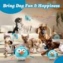 GUKCO Dog Toys,Rechargeable Crinkle Chew Interactive Squeaky Toy with Jumping Music Moving Ball for Small Medium Large Breed Puppy Toys to Keep Pets Busy (Puffer)