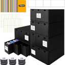 Toploader Storage Box for 3" x 4" 35pt Rigid Card,Holds 1950+ Toploaders,Trading Card Organizer with 18 Drawer Box,72 Dividers,2 Label and 4 Tapes,Perfect Top Loaders Holder and Sports Card Storage