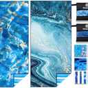 Widdonen Lightweight Thin Microfiber Beach Towel Sand Free Quick Dry Absorbent Compact Soft Pool Swim Travel Towels Extra Large Oversized Beach Accessories Packable Essentials Stuff Gifts for Adult