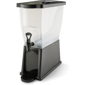 Winco 3 Gallon Slim Plastic Beverage Dispenser with Base