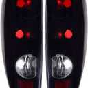 Boine Tail Light Compatible With Chevrolet Chevy Colorado GMC Canyon 2004-2012 Driver and Passenger Side Rear Light Black Smoked Housing Brake Lamps Replaces GM2801164