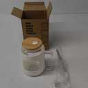 50 oz Glass Water Bottles with Silicone Sleeve,Glass Tumbler with Lid and Straw,Iced Coffee Cup with Handle,BPA Free-White