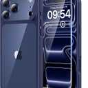 TAURI for iPhone 17 Pro Case, Full Camera Protection with Screen Protector, Anti-Yellowing Military-Grade Protection, Shockproof Slim Phone Case for iPhone 17 Pro, Blue 