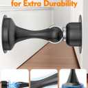 Door Stoppers Magnetic Door Catch - 2 Pack Stainless Steel Heavy Duty Door Holder Stops for Bottom Top of Door - Wall Floor Mounting No Drill 3D Adhesive & Screws Strong Magnet Keep Door Open