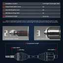 KELOKE CV Axle Shaft Assembly Compatible with Hyundai