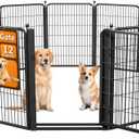 Dog Fence Outdoor Pens Outside,Portable Dog Play Pen 40" H 12 Panels Pet Playpen Exercise Pens for Puppys Small Medium Large Dogs RV Camping Yard Garden Indoor Wide Gate