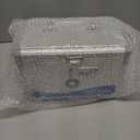 Uniclife Medicine Lock Box First Aid Box with Combination Lock & Handle Portable Medication Metal Lockable Medicine Storage Box Security Lock Box for Medications, 10" x 6" x 6.5" (Silver, Combo Lock)