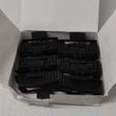 12 Pack Large Black Square Hair Claw Clips for Women, 4.3 Inch Matte Rectangle Claw Clips, Strong Hold & Non-Slip for Thick or Thin Hair