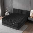 Twin Mattress 10 Inch - Twin Size Memory Foam Mattress in a Box with Individually Pocket Spring, Hybrid Gel Foam Mattresses Medium Firm, Fiberglass Free, Pressure Relief for All Sleep Positions, Black