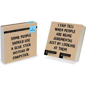 TF Publishing 2026 Anti Affirmations/Daily Sarcasm Daily Desktop Calendar - Home & Office Organization - Small Desk Calendar 2026 w/Full-Color Tear-Off Pages & Standing Cardboard Easel - 5.25x5.25in