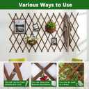 2 PCS Expandable Garden Trellis, 37" x 90" Trellis for Climbing Plants Outdoor, Wooden Lattice Fence Wall Panel Lattice Panels for Outside, for Climbing Plants Vine Ivy Rose Cucumbers Clematis（2PC）