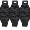 Langsprit Male Belly Bands for Dogs (Pack of 3)  High Absorbing Dog Wraps Male Washable  Reusable Dog Diapers (Black, Medium)