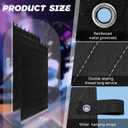 2 Pcs Large Sound Dampening Blanket 80" x 72", 850GSM Acoustic Sound Blanket with Grommets, Heavy Duty Studio Sound Absorption Blankets,Acoustic Blanket Noise Reduce for Room,Moving Blankets
