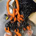 Lift Chain Sling with Hooks 10Ft 4 Way x 5/16 inch 11000lbs 5 Ton for Chains Lifting