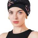 Movable Knot Beanies with Relaxed Stretch Elastic, Chemo Hats for Women