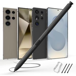 Galaxy S23/S24/S25 Ultra Pen,Replacement for Samsung Galaxy S22/S23/S24 Ultra Stylus Pen4096 Pressure Level Easy Writing.WITHOUTBluetooth(Black)